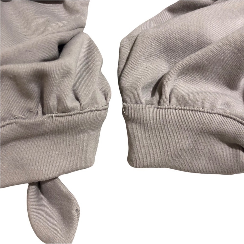 Lulu’s Skye Joggers Knit Light Grey Tie Ankle Size Small Loungewear - Picture 9 of 10